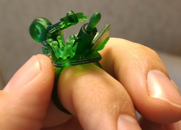 Напечатанное кольцо